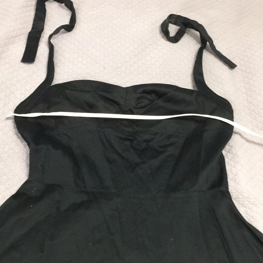 Black halter dress